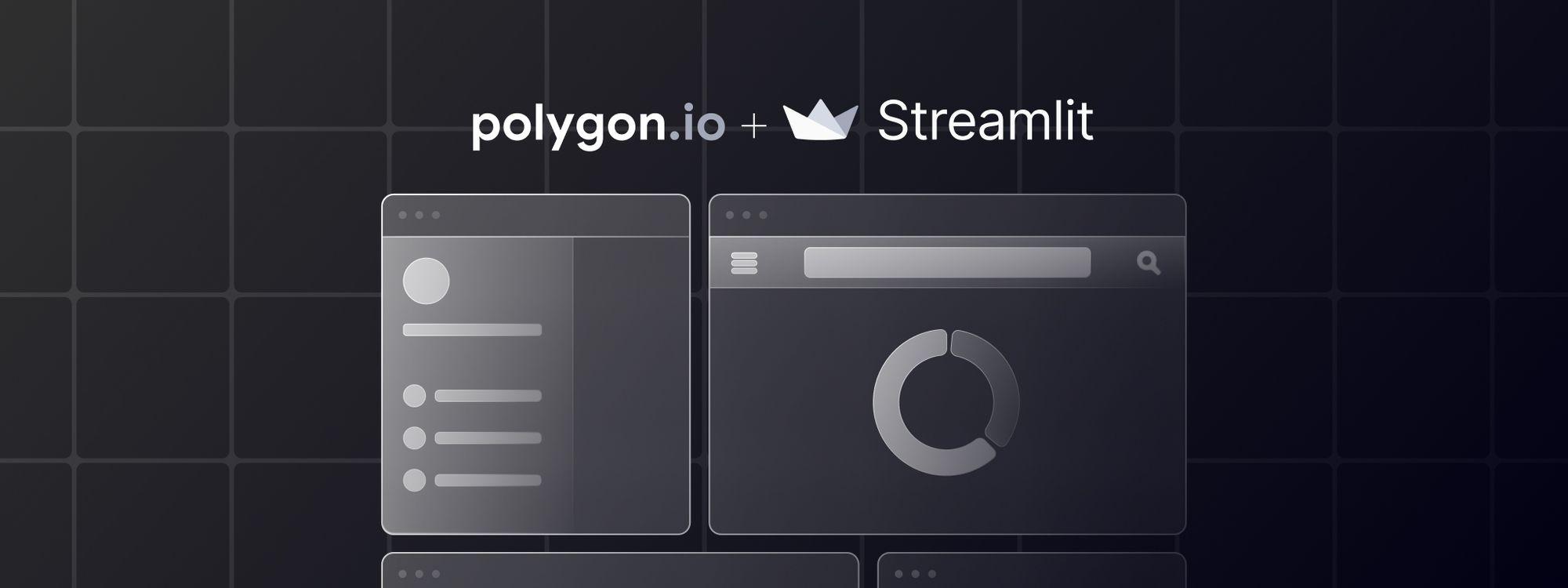 build a stock app with polygon io and streamlit Feature Image